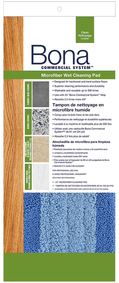 Bona Commercial System Microfiber Cleaning Pad