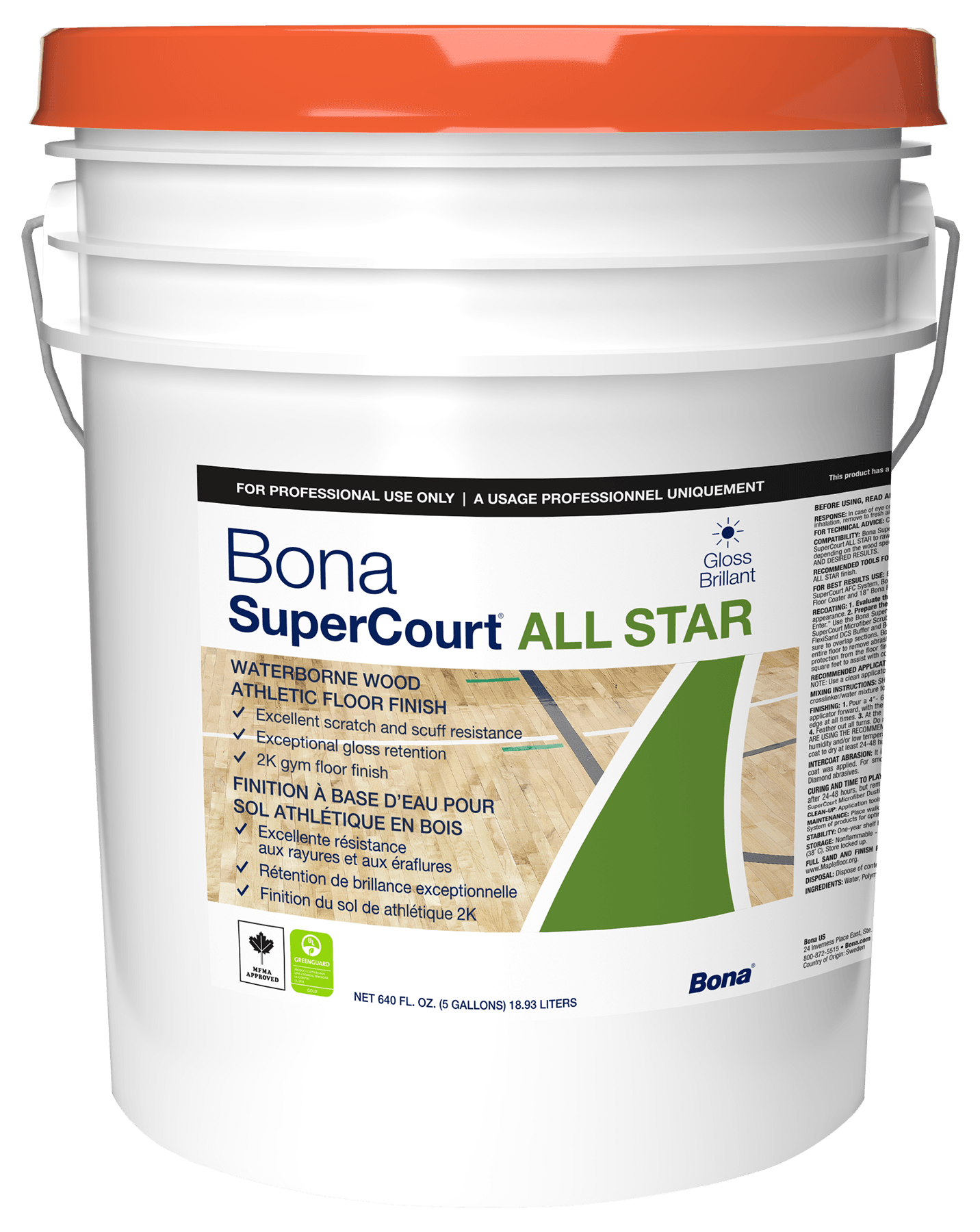 Bona SuperCourt All Star pail 