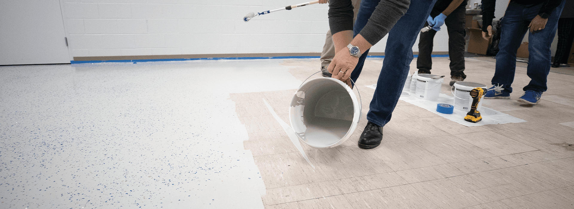 Resilient floor revitalization process image