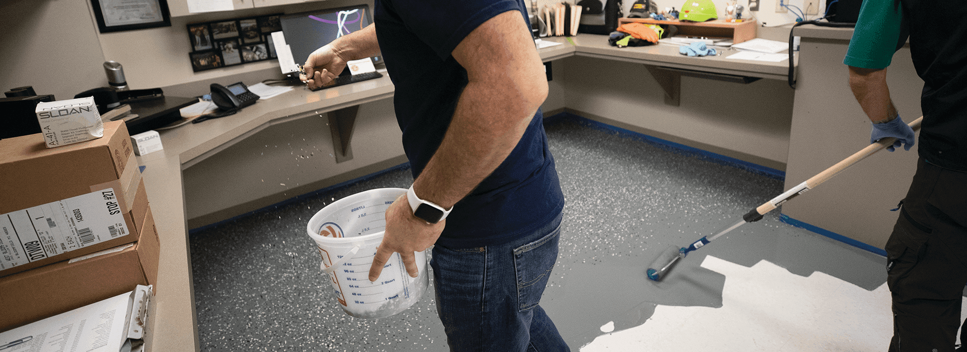 Resilient floor revitalization process image