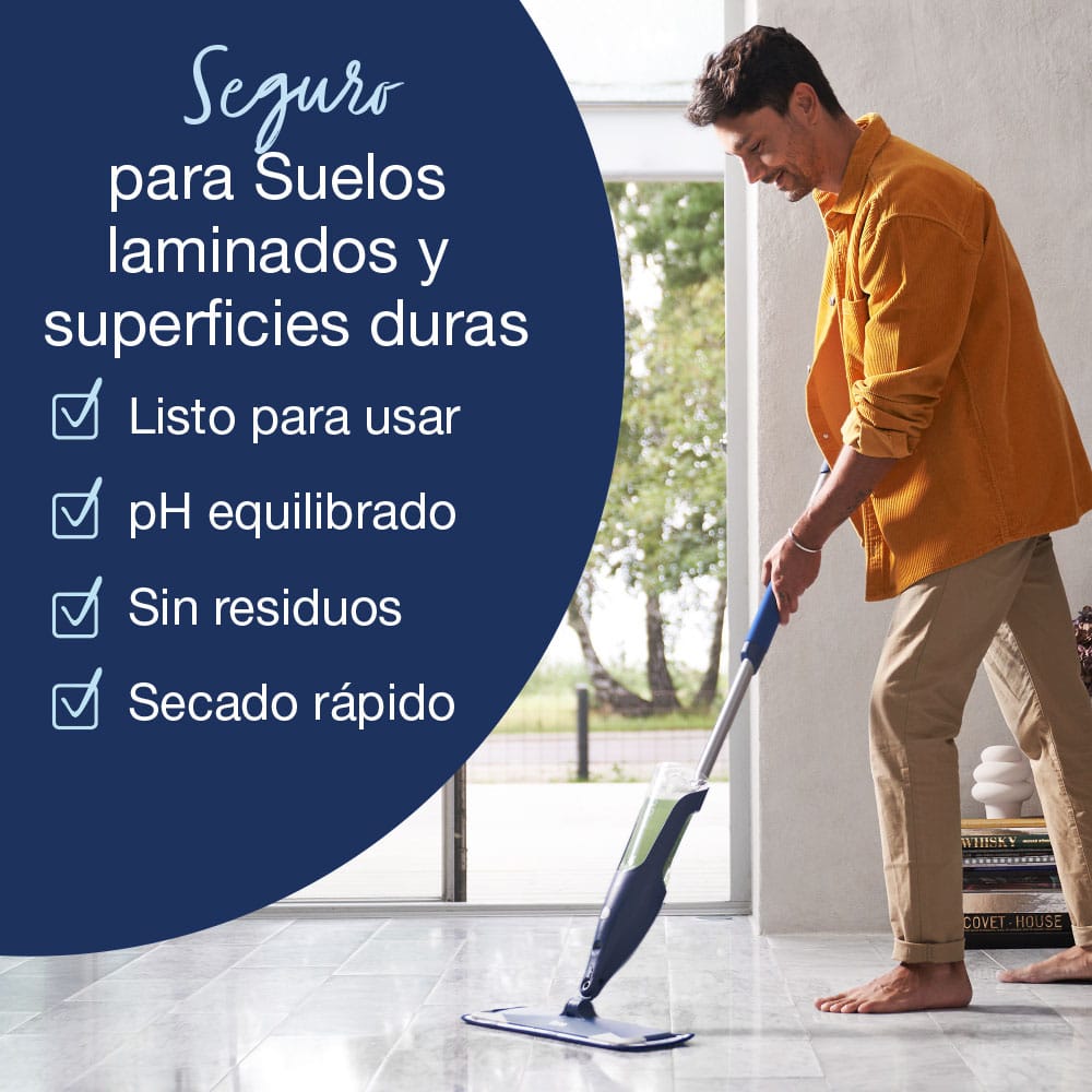 ESP- Limpiador de Suelos Laminados y Superficies Duras Bona Limón y Menta 1L 3