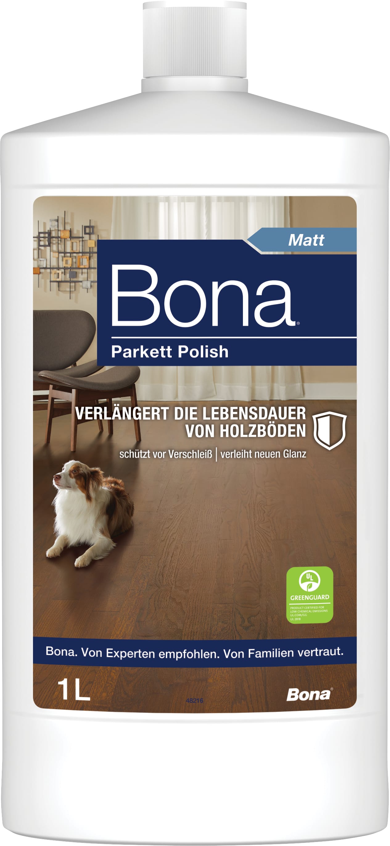 Wood Floor Polish Matt 1L WP500313015 DE FRONT
