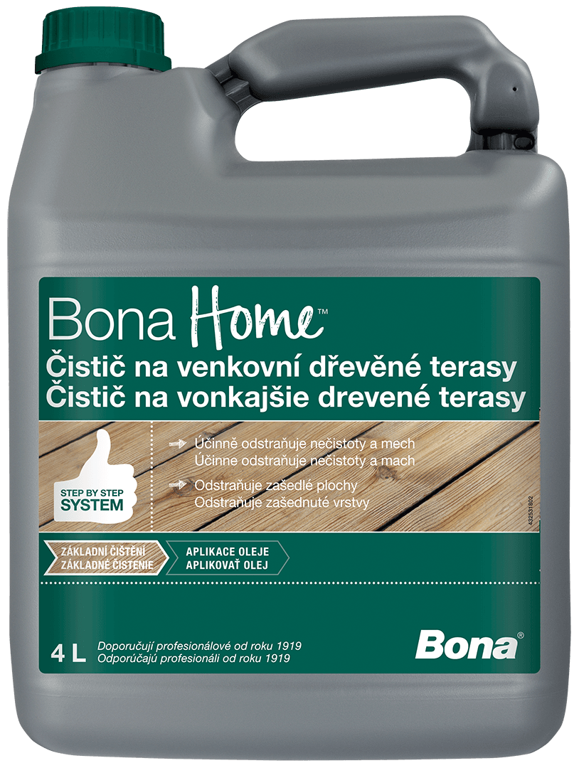 Bona Home Čistič na venkovní dřevěné terasy 4l