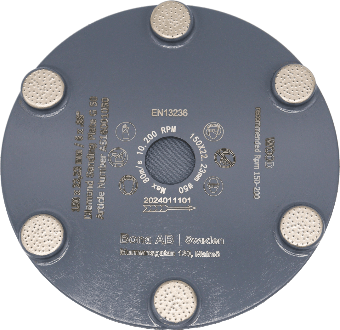 Bona diamond sanding plate Grit 50