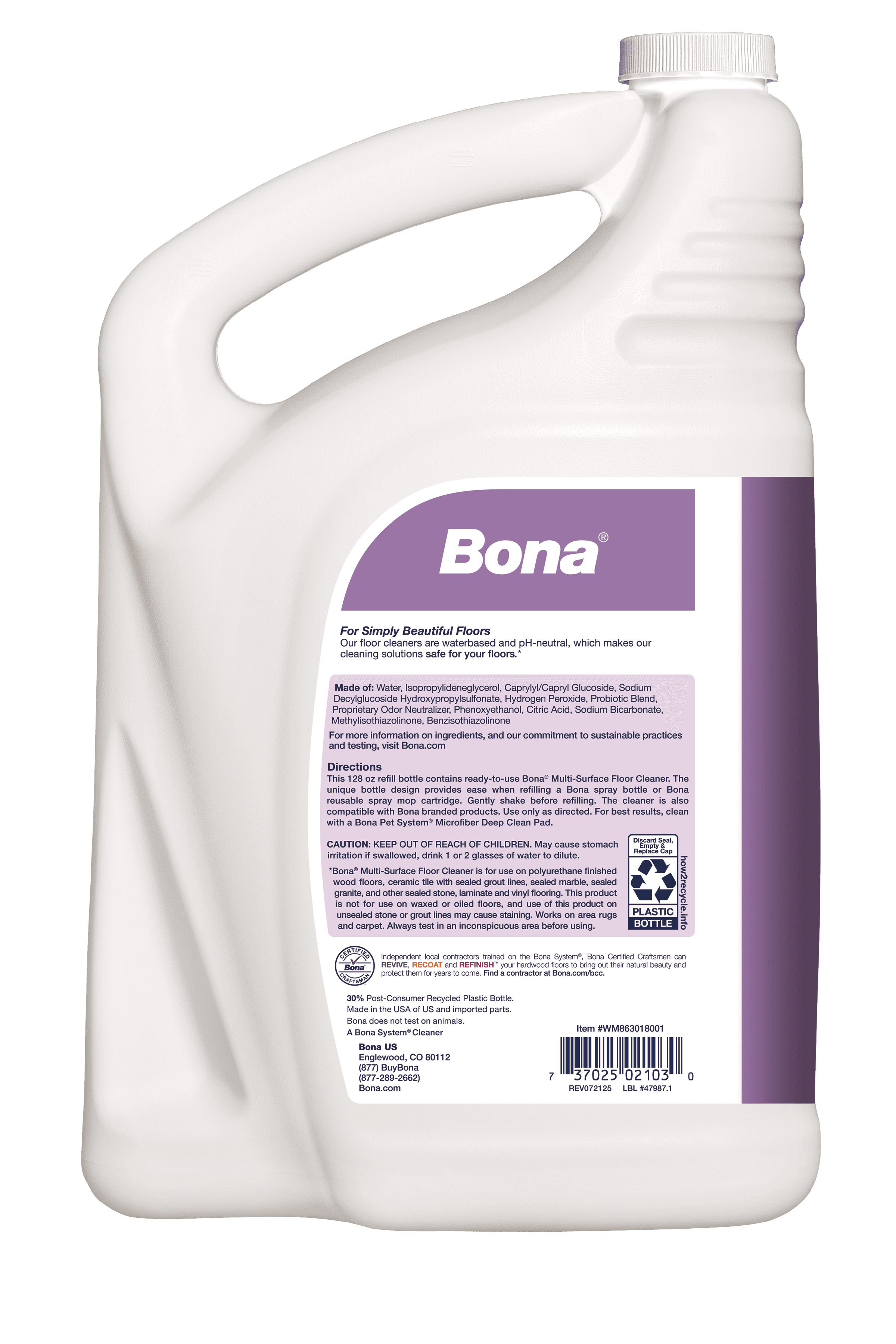 BonaPetSystem MSFloorCatEnz 128 WM863018001 BACK