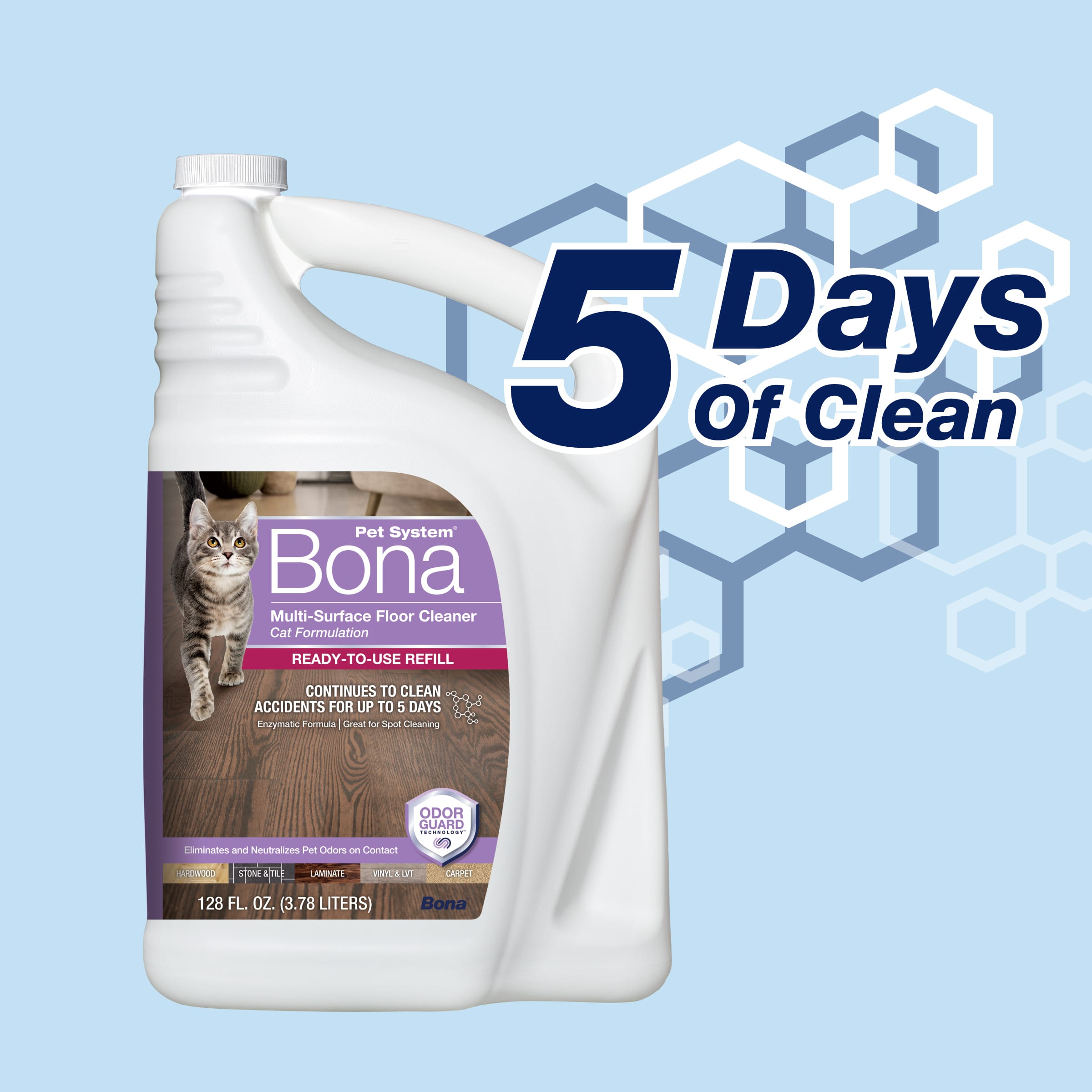 BonaPetSystem MSFloorEnz WM863057003 5 Days Clean