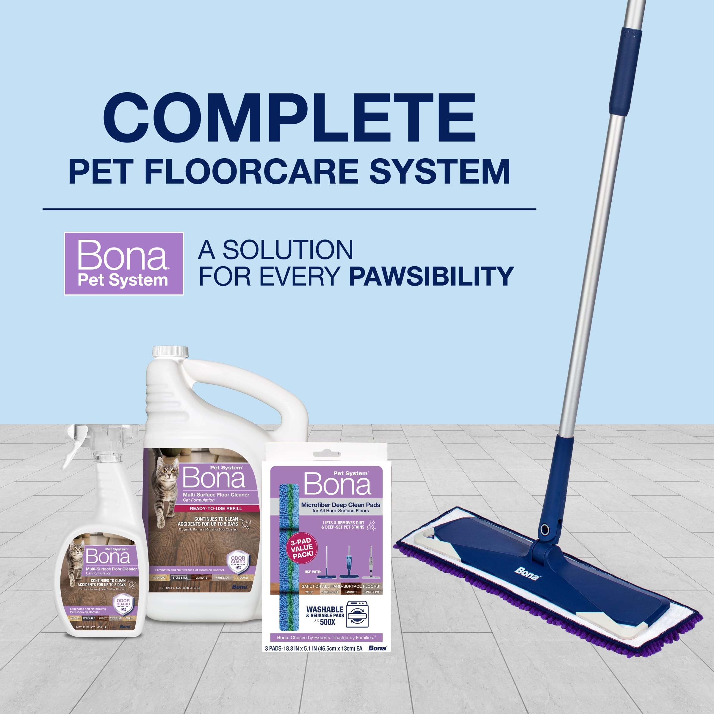 BonaPetSystem MSFloorEnz WM863057003 Complete