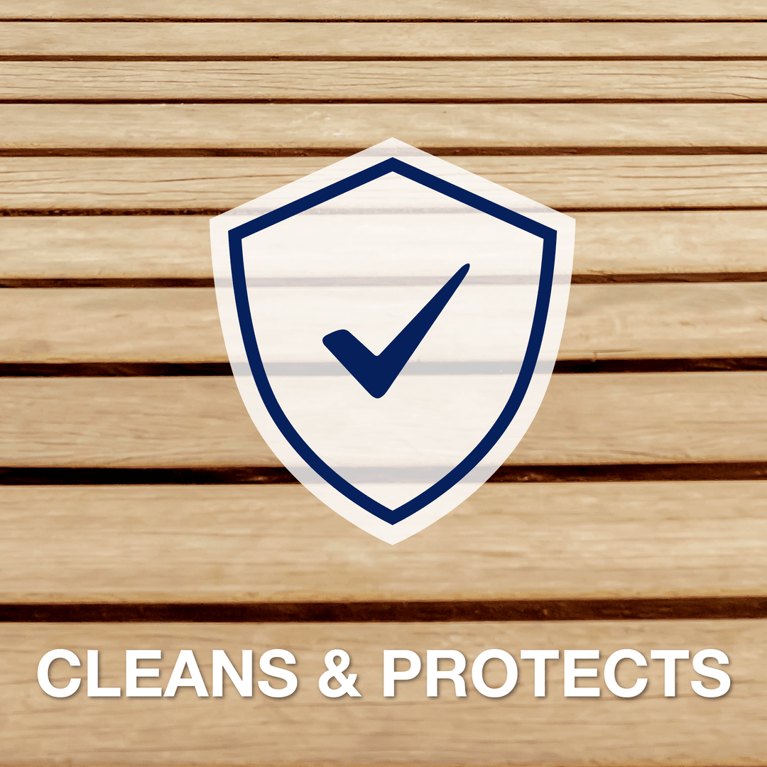 Cleans and Protects Text
