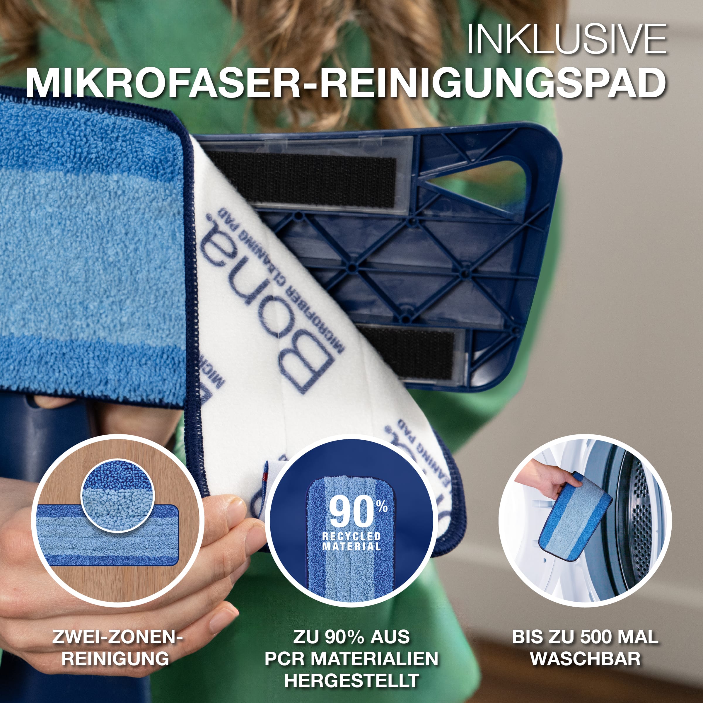 Premium Microfibre Mop-Carousel Pad Change-EMEA D