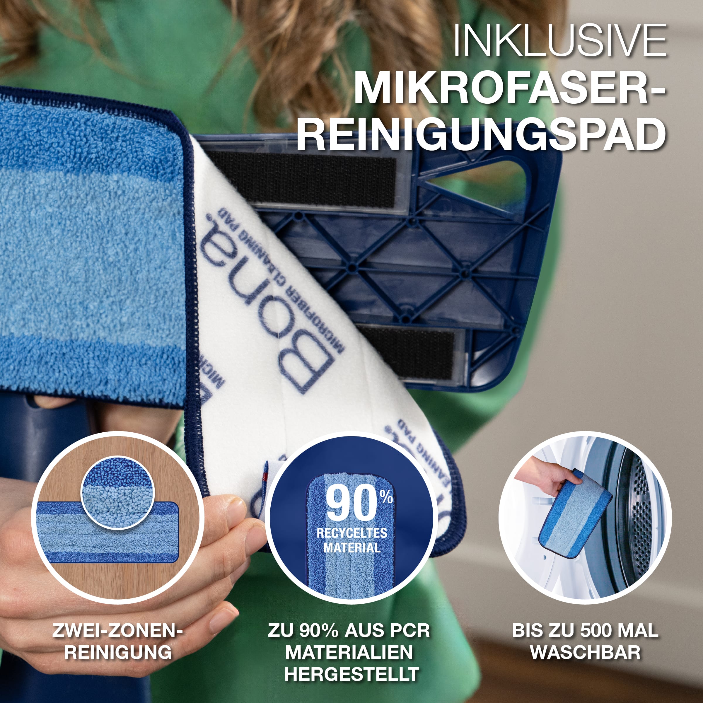 OW Premium Spray Mop Carousel Image Pad Change-EMEA D