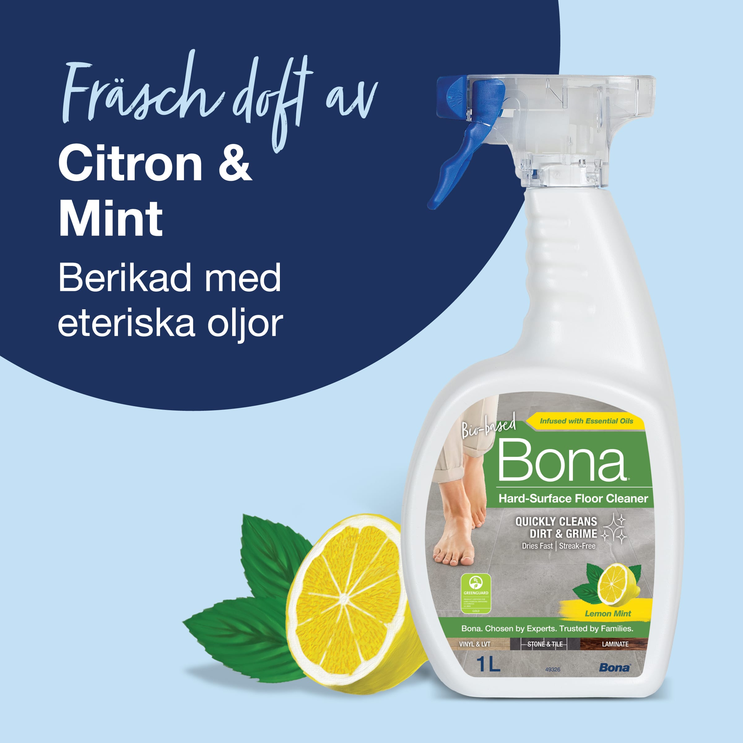 SE - Hard-Surface Floor Cleaner Trigger Lemon Mint - Carousel 1