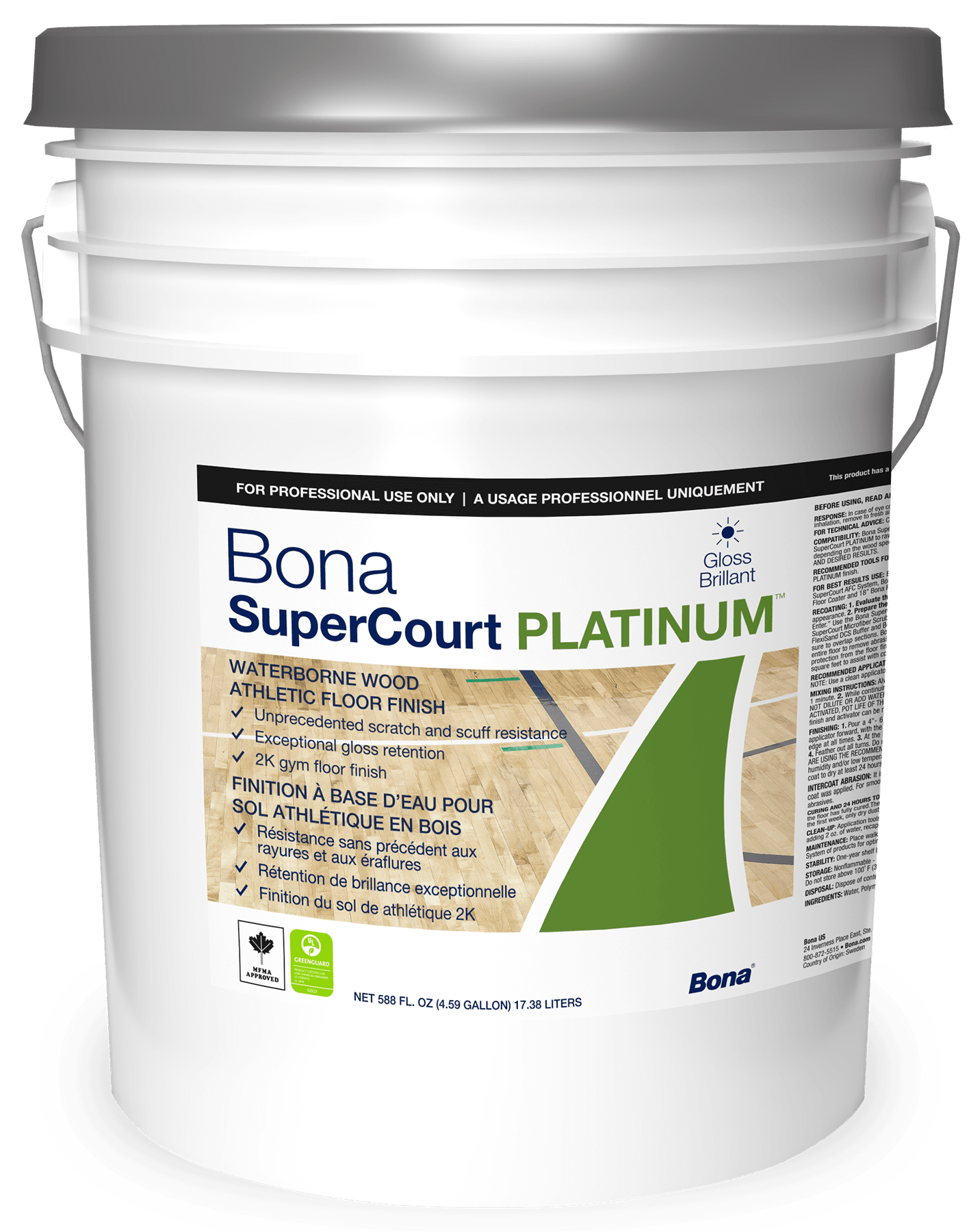 Bona SuperCourt Platinum pail