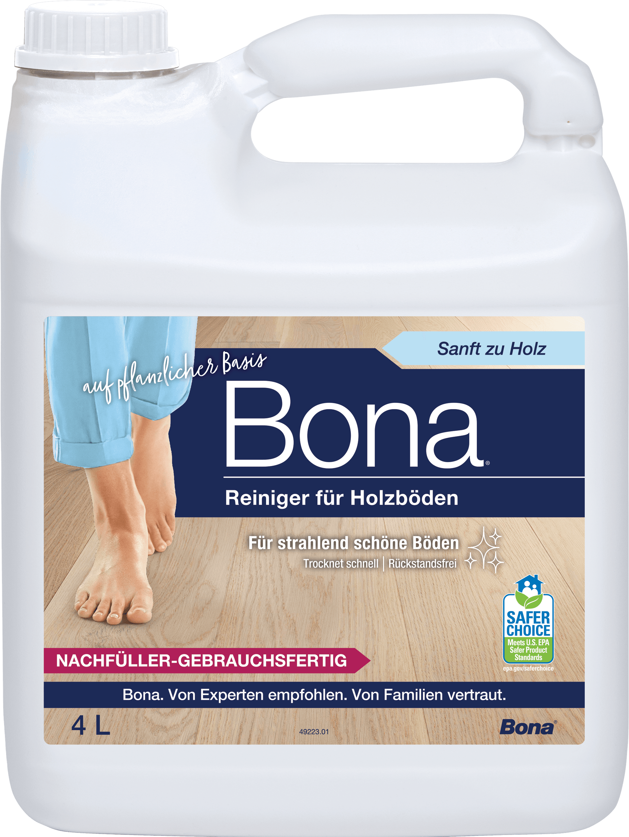 Bona Wood Floor Cleaner BioBased 4L WM740119015 DE Front