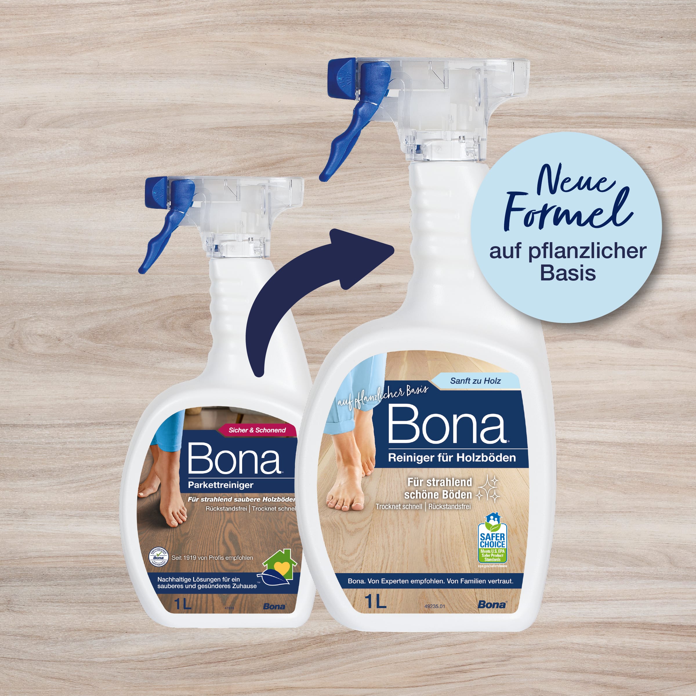 DE - Wood Floor Cleaner 1L Old to New
