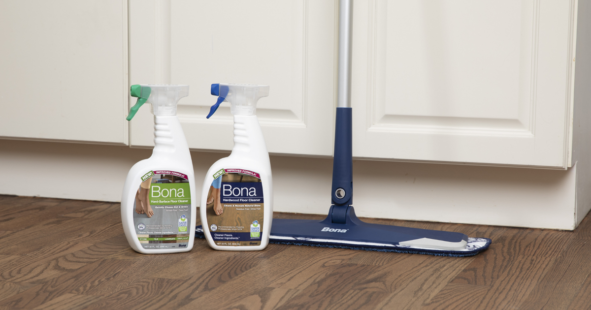 Bona PowerPlus Antibacterial Multi-Surface Floor Cleaner Spray, for Stone  Tile Laminate and Vinyl LVT/LVP, 22 Fl Oz