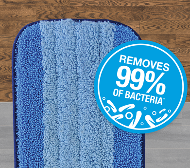Bona Pad Microfibre Pour Balai – 42 Cm, Large, Réutilisable 500 Lavages, élimine 99% Bactéries, Sans Traces, Pour Tous Sols, Certifié GREENGUARD