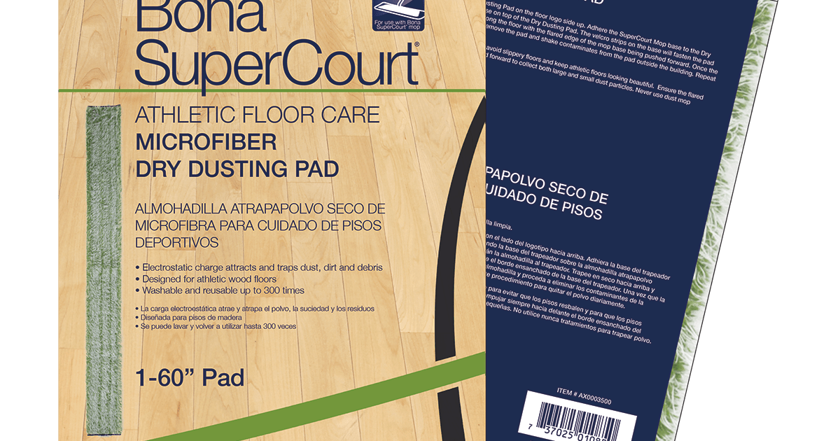 Bona SuperCourt® Athletic Floor Care Microfiber Dry Dusting Pad (AX0003500)