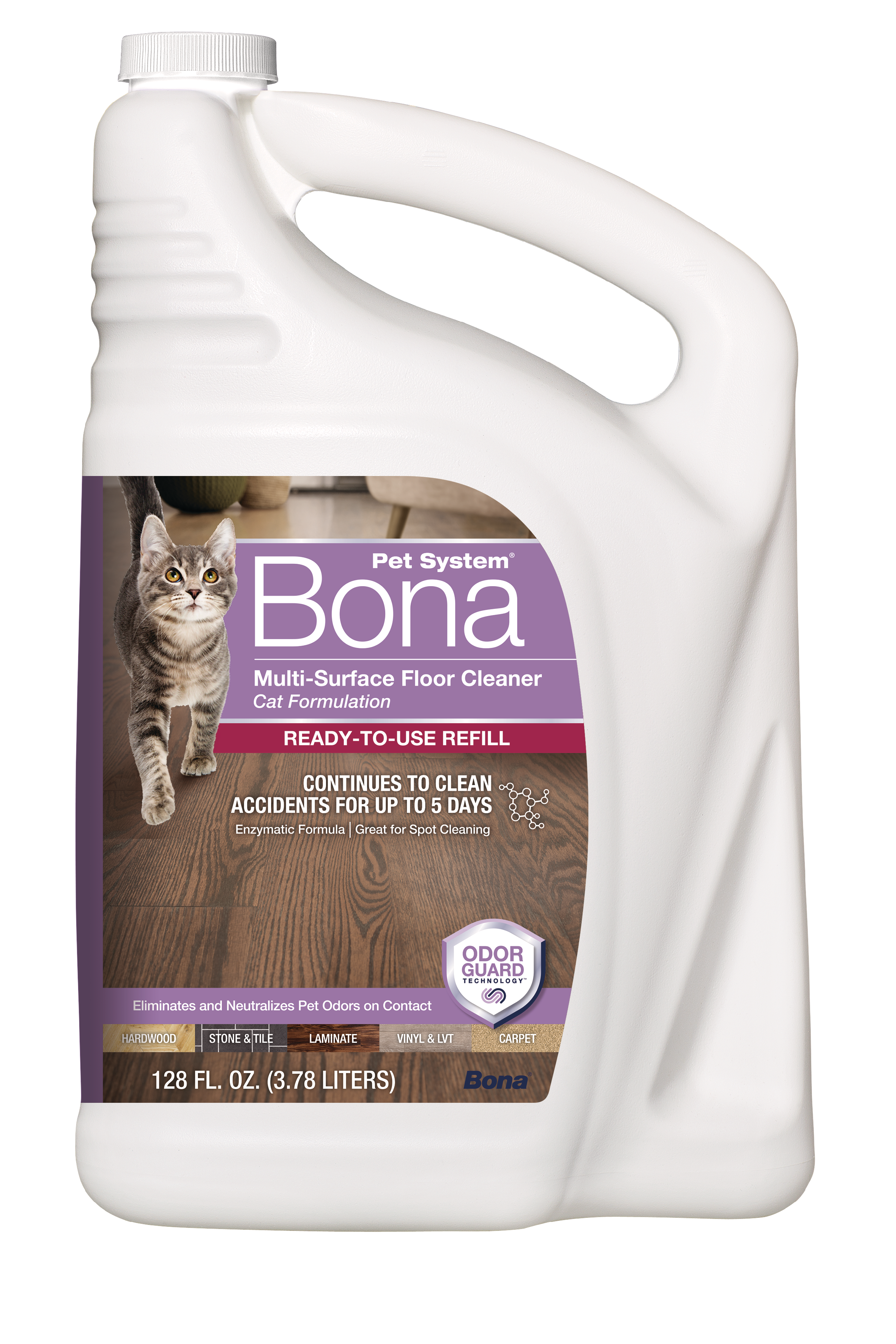 Bona Pet System Multi-Surface Floor Cleaner Refill, Cat Formulation