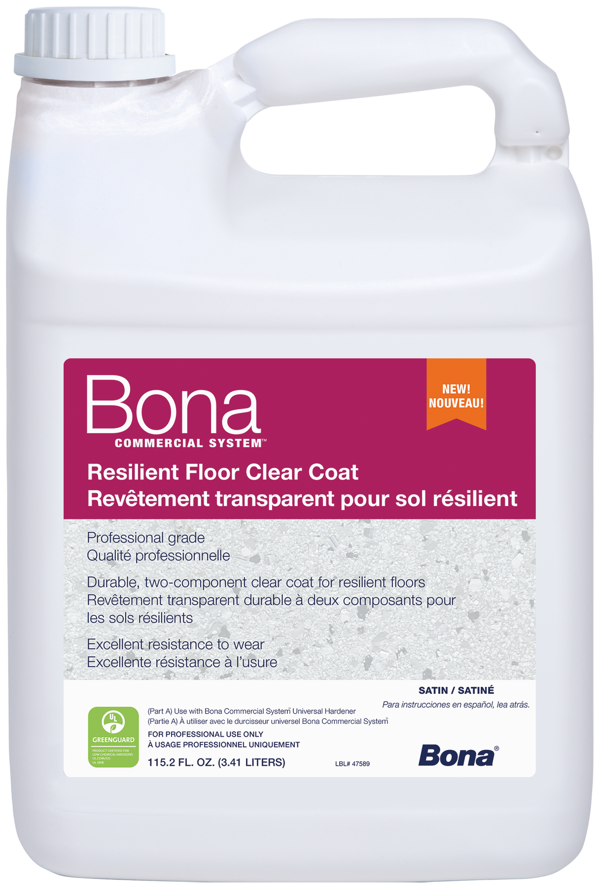 Bona Commercial System® Resilient Floor Clear Coat (ET200618001)