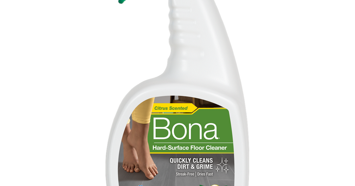 Bona Floor Cleaner, Hard-Surface, Lemon Mint, Citrus Scent - 32 fl oz