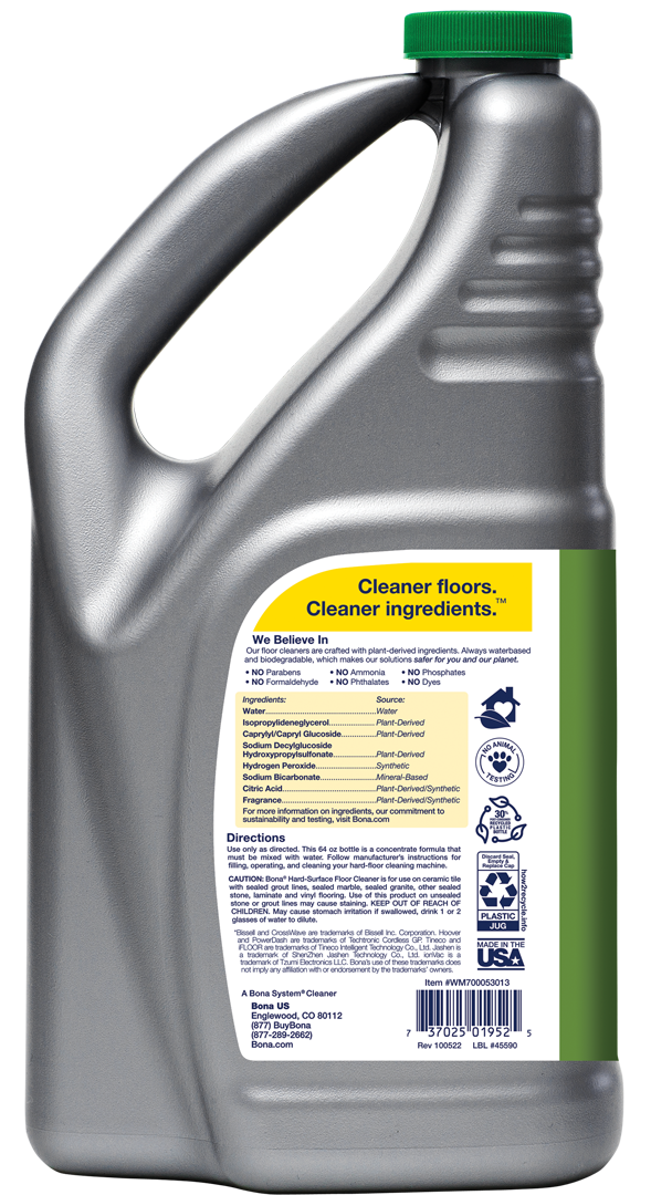 Bona HardSurface Floor Cleaner, Machine Formulation (WM700053013)