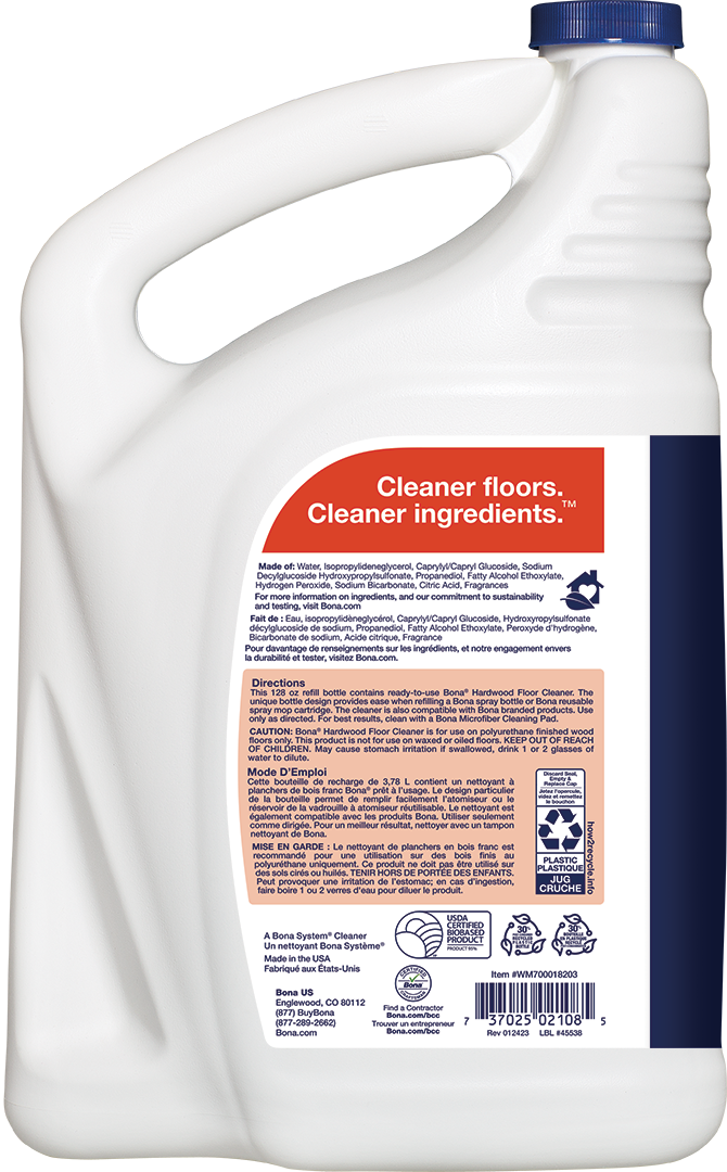 Bona Hardwood Floor Cleaner Refill, Cedar Wood Scent (WM700018203)
