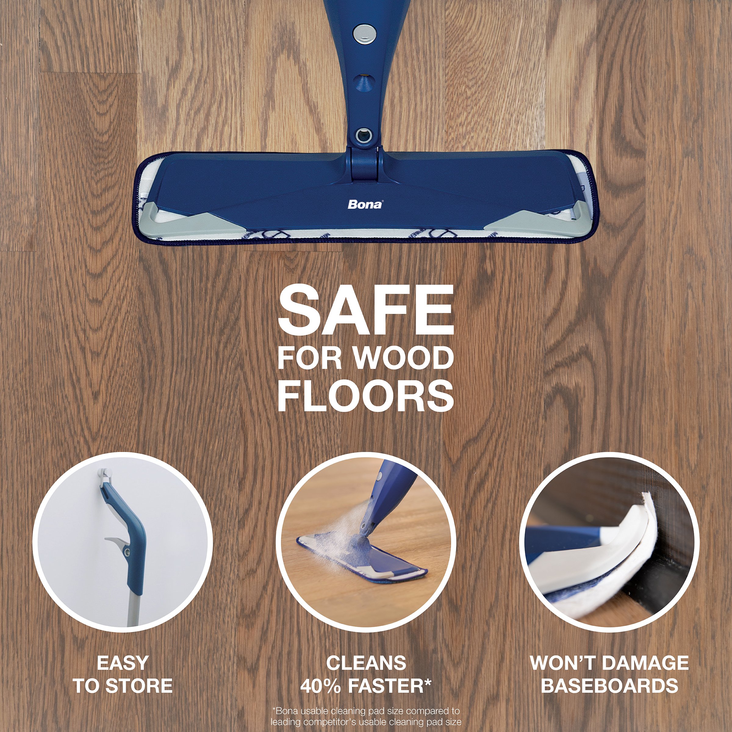Bona Hardwood Floor Premium Microfiber Spray Mop WM710013496 - The Home  Depot