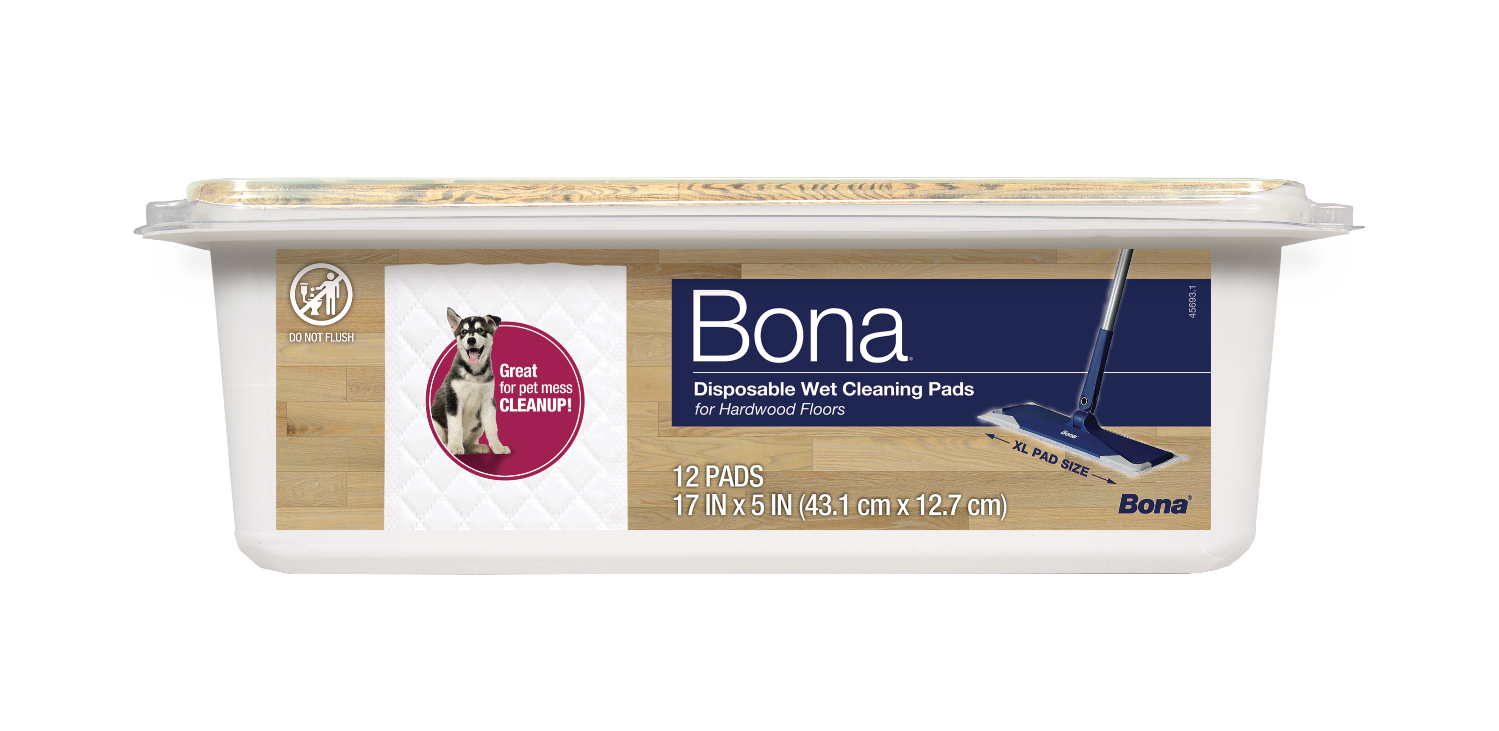 Bona Disposable Wet Cleaning Pads for Hardwood Floors