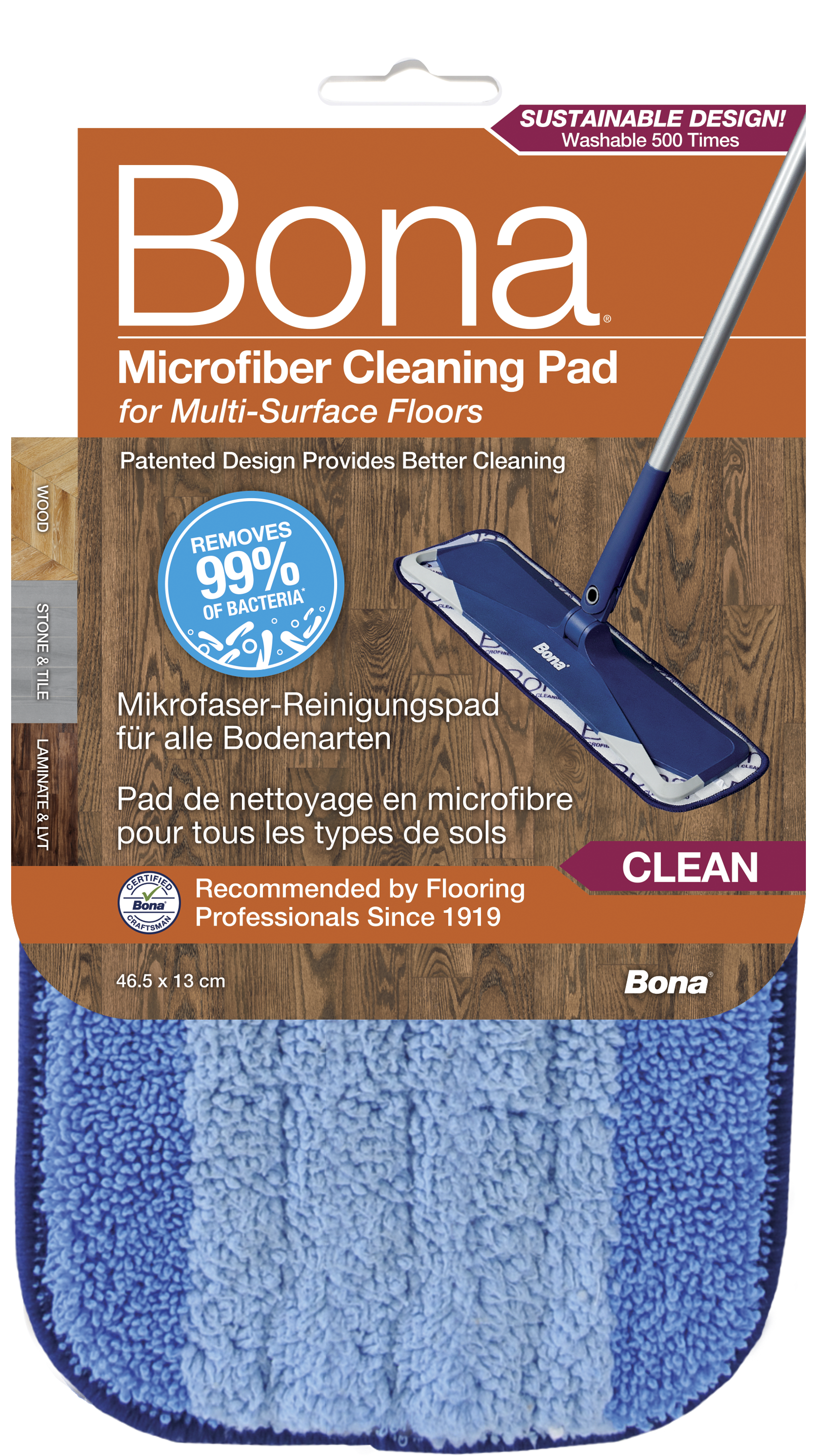 Bona Microfiber Cleaning Cloths for Multiple Household Surfaces (AX0003627)  