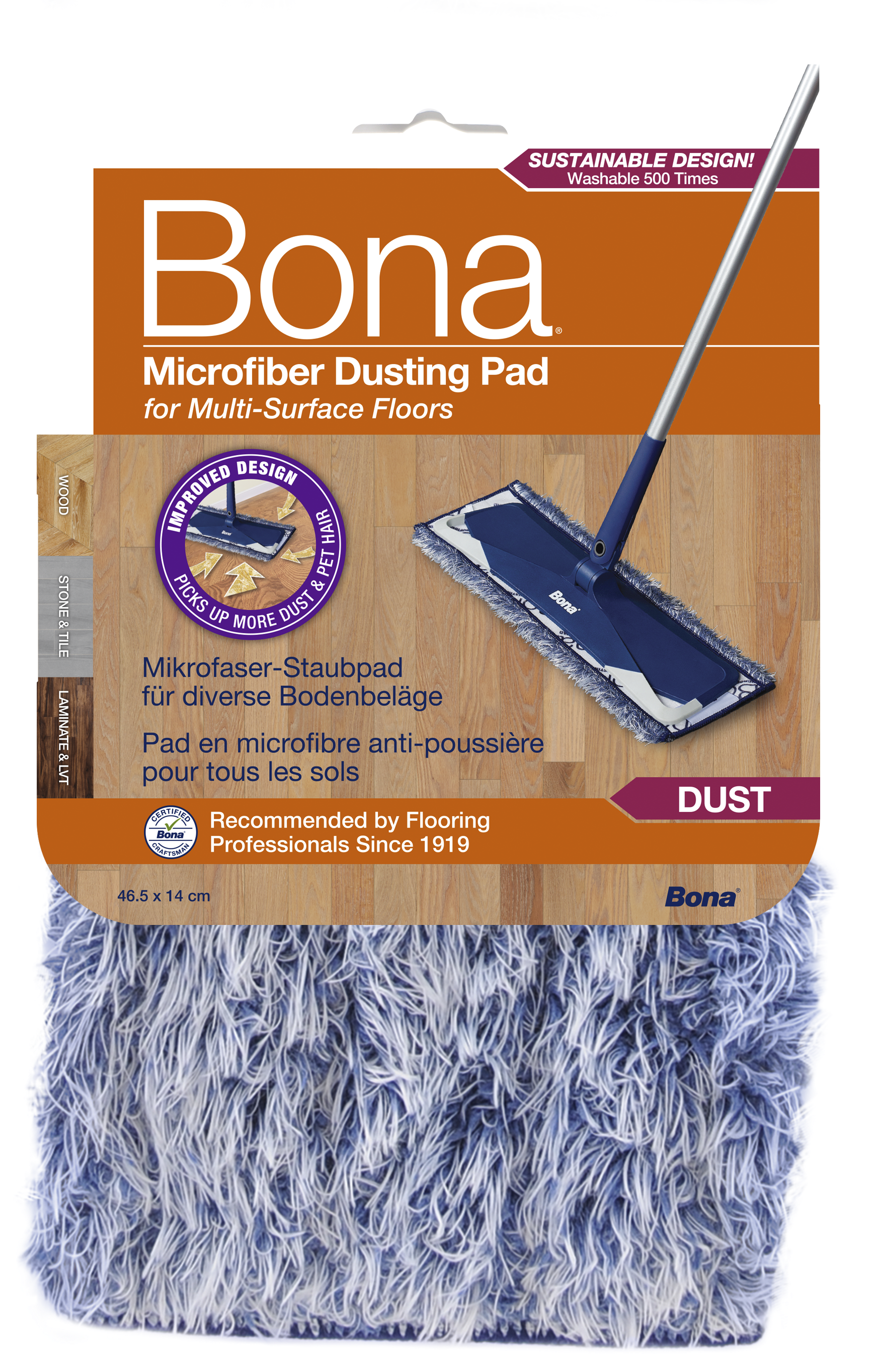 Bona Microfiber Dusting Pad Stofpad CA101021 Bona