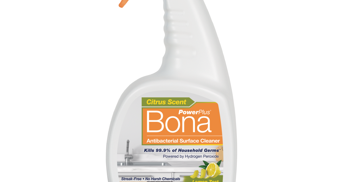 Bona PowerPlus Antibacterial Surface Cleaner in Lemon Zest Scent