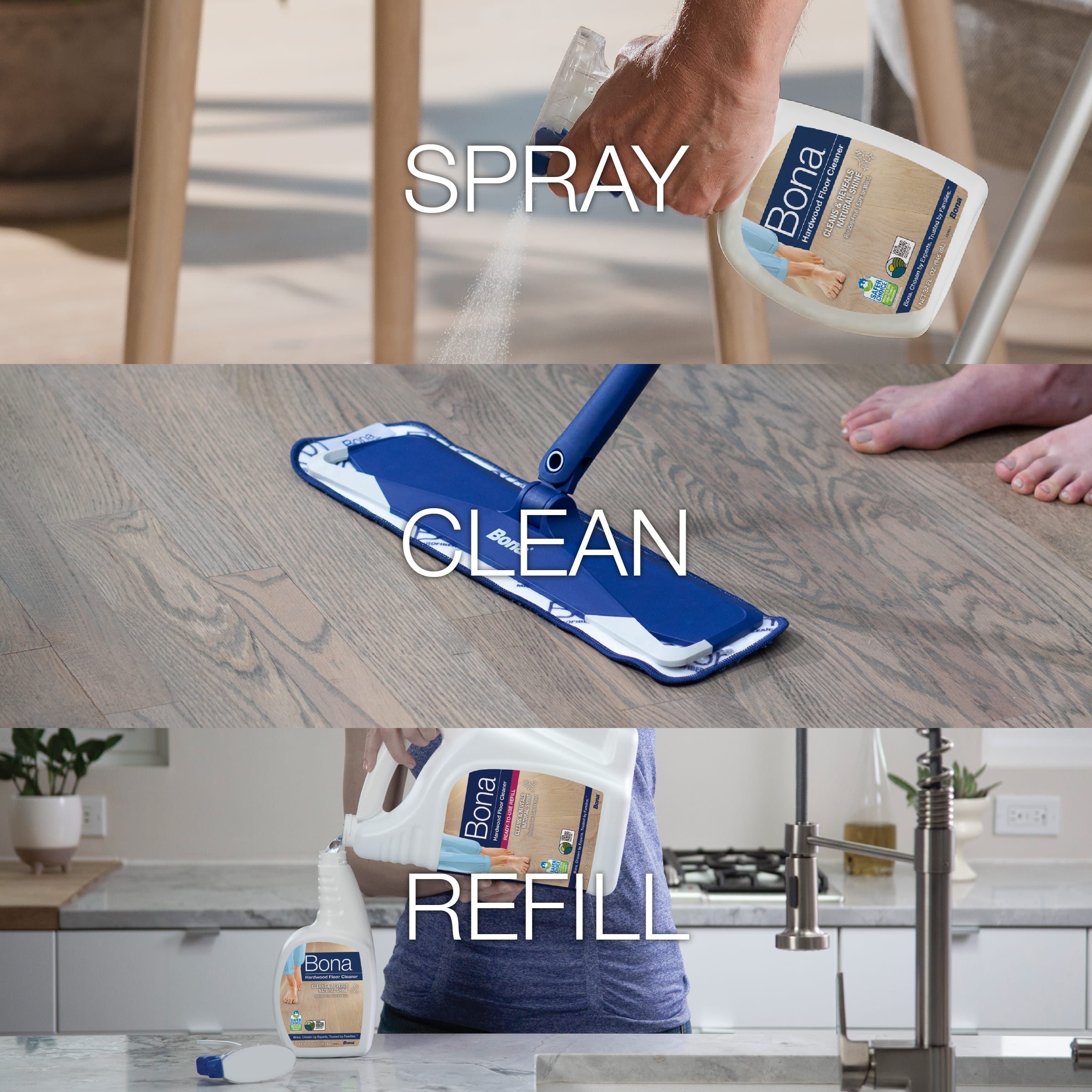 Bona 32 Oz. Multi-Surface Floor Cleaner, Cat Formulation
