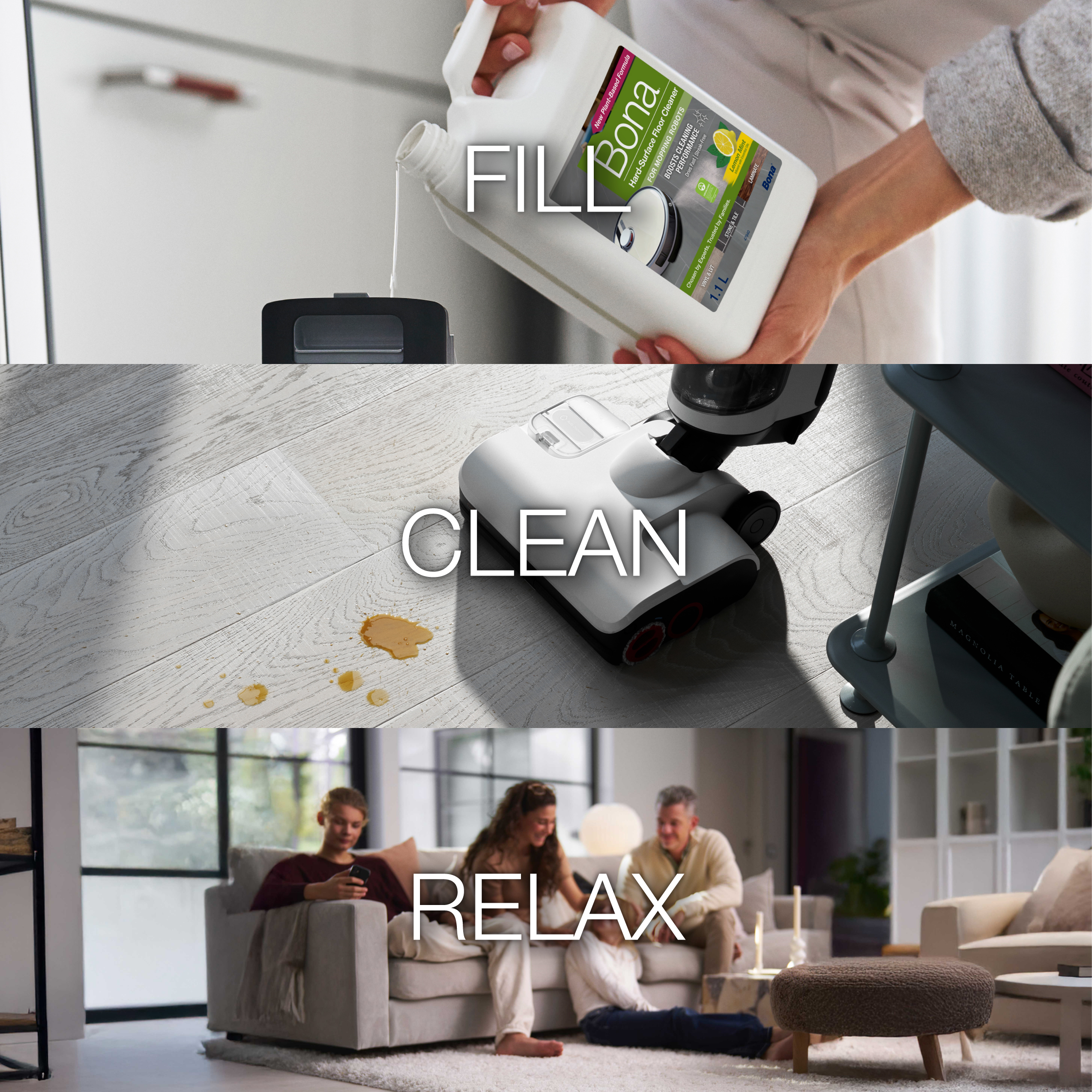 Bona Wood Floor Cleaner for Mopping Robots 1.1L