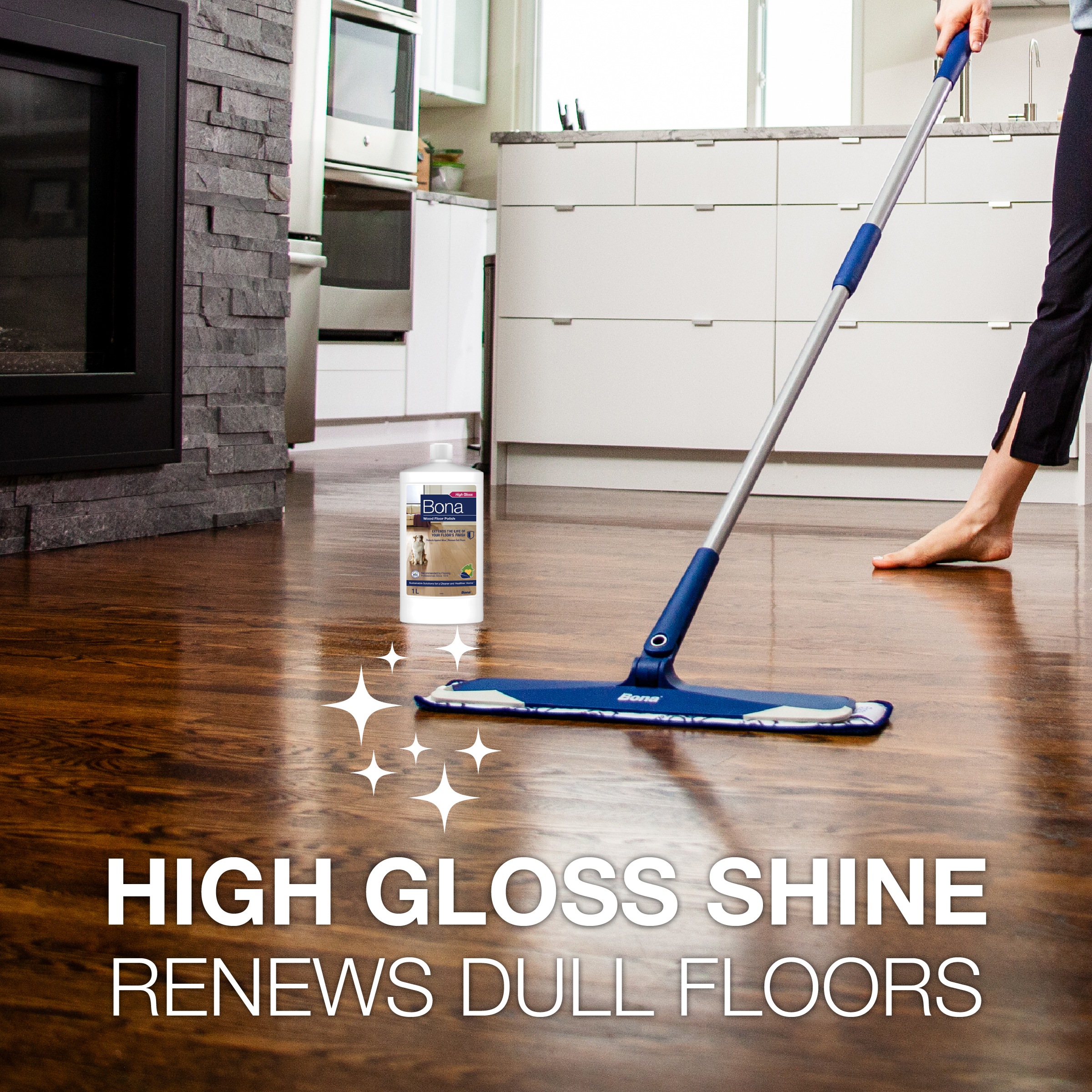 Bona Wood Floor Polish, Gloss (WP511013011)