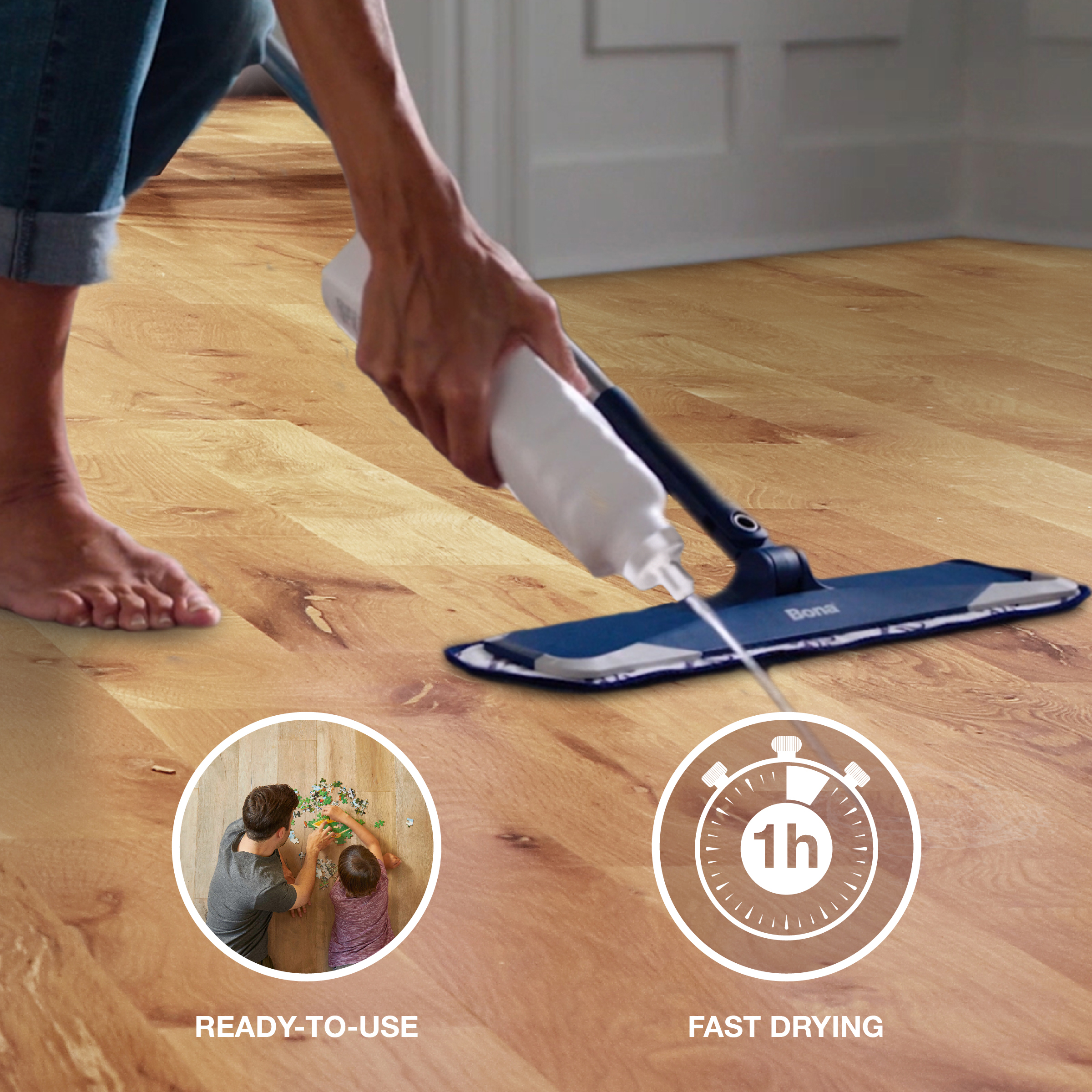 Bona Wood Floor Polish, Gloss (WP511013011)