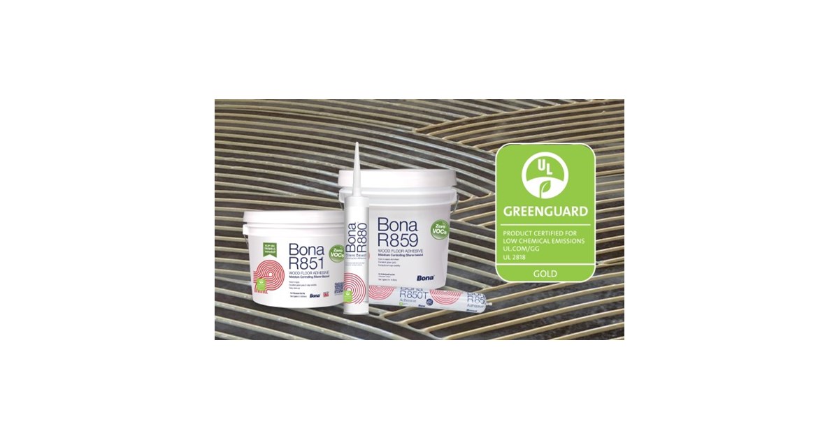 Bona® Adhesives Earn GREENGUARD Gold Certification