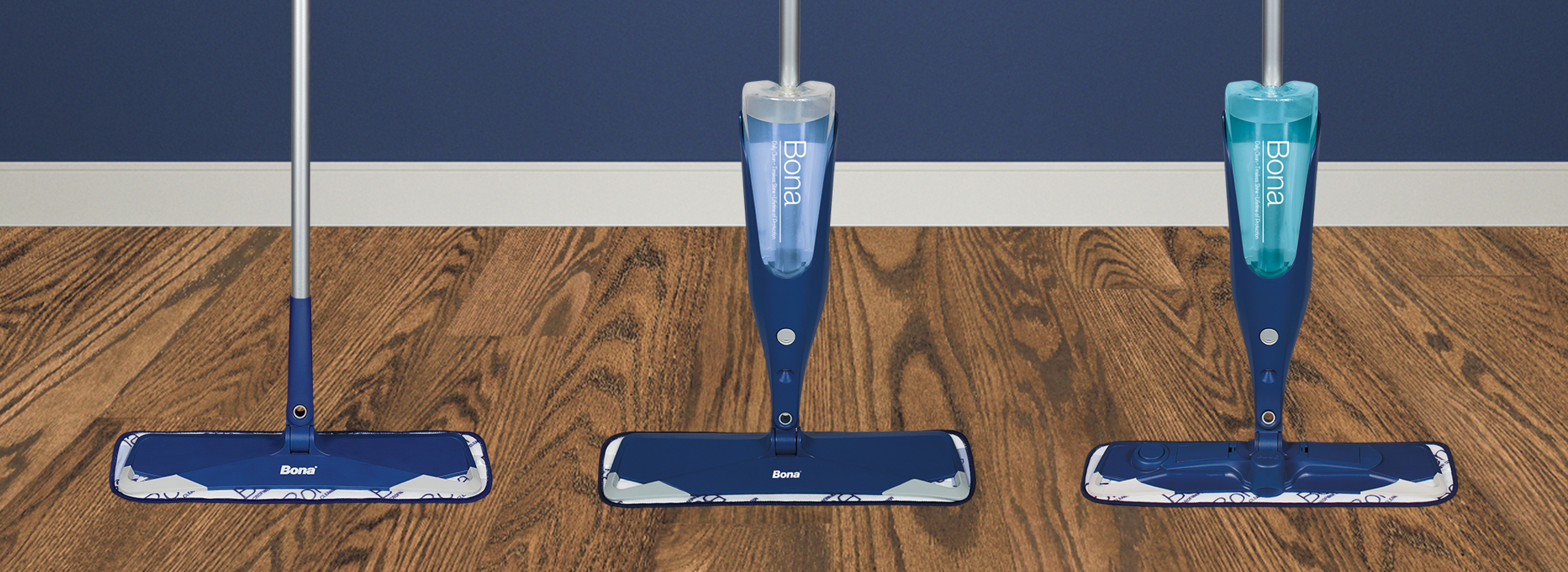 Bona Wood Floor Mop Starter Kit - 1 Spray Mop, 1 Reusable Microfiber  Mopping Pad, 1 Refillable Wood Floor Cleaner Liquid