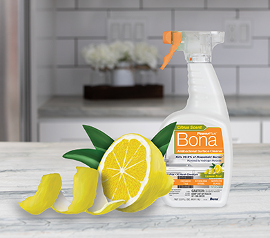 Bona PowerPlus Antibacterial Surface Cleaner in Lemon Zest Scent
